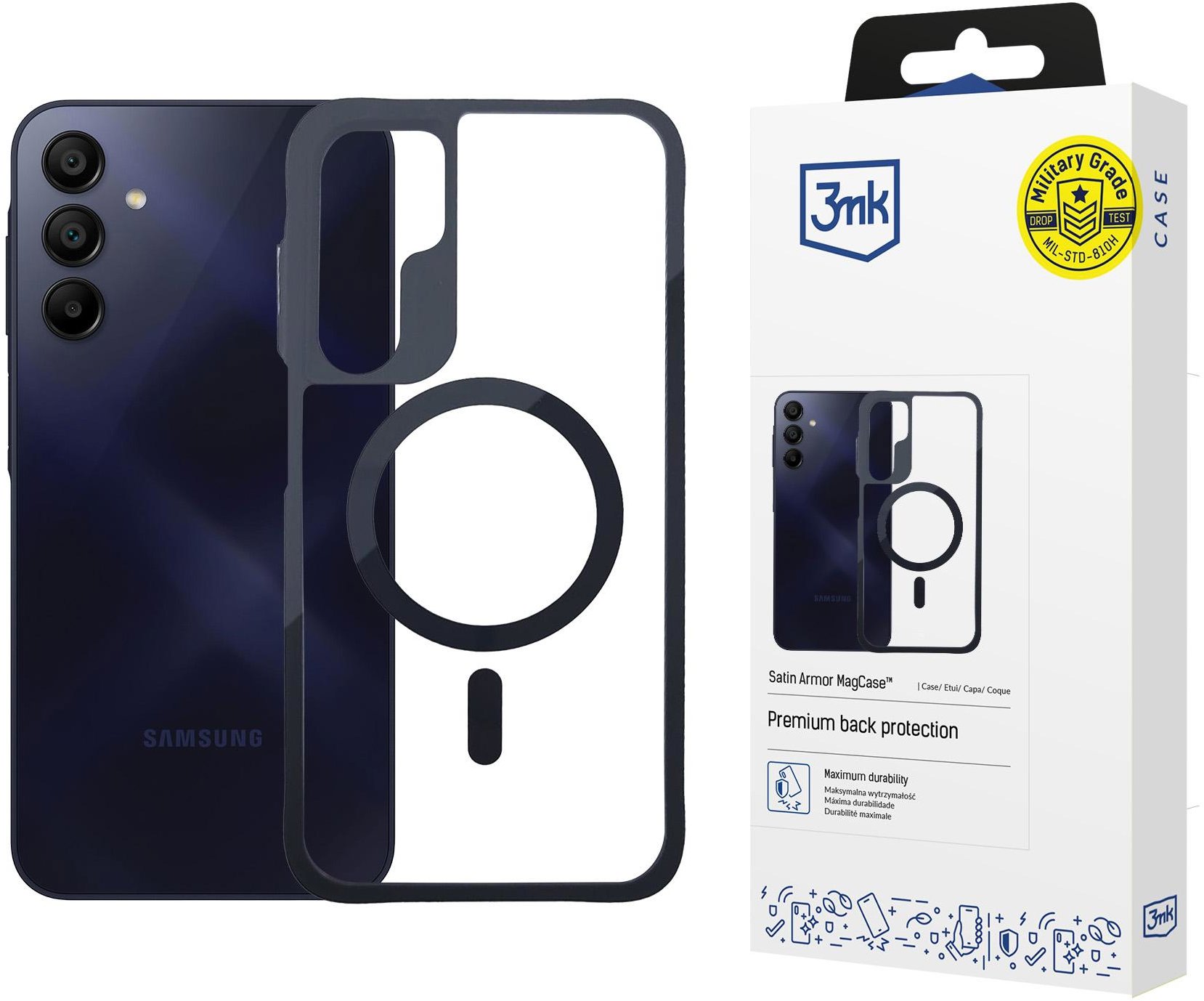 3MK Satin Armor MagCase Samsung Galaxy A15 5G tok