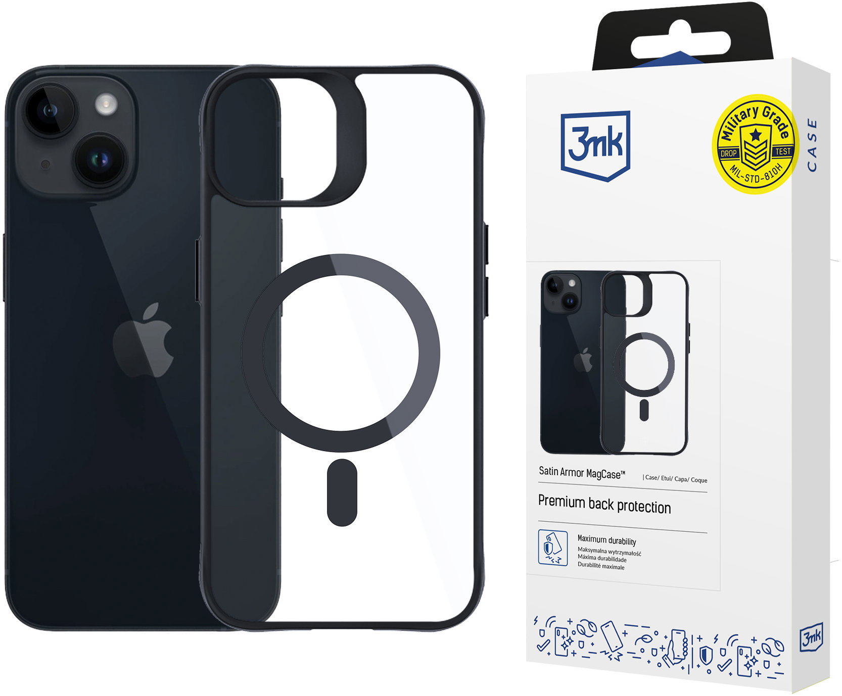 3MK Satin Armor MagCase iPhone 13 / 14 tok