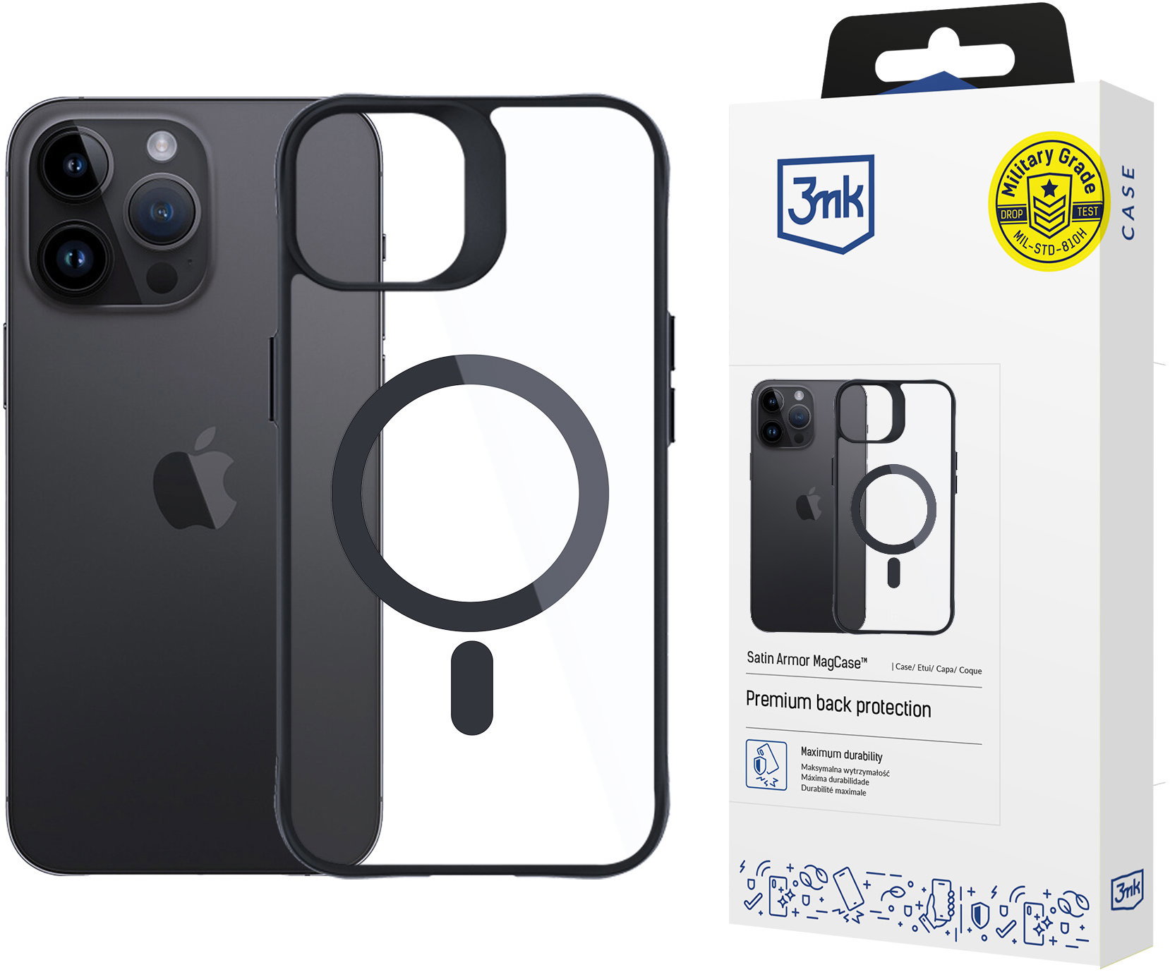 3MK Satin Armor MagCase iPhone 14 Pro tok