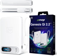 3MK Incharge Genesis Qi2, 10000mAh, 25W MagSafe + USB-C PD 45W, integrated cable, white - Power Bank