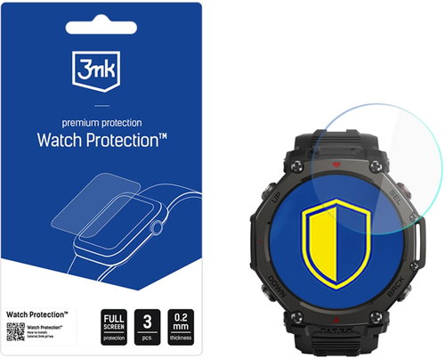 3MK Watch Protection FlexibleGlass for Amazfit T-Rex 3 Pro 48mm - Glass Screen Protector - Main image
