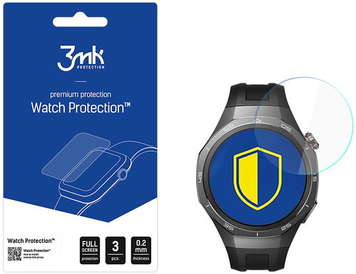 3MK hybridní sklo Watch Protection FlexibleGlass pro Huawei Watch GT5 Pro 46mm - Glass Screen Protector - Main image