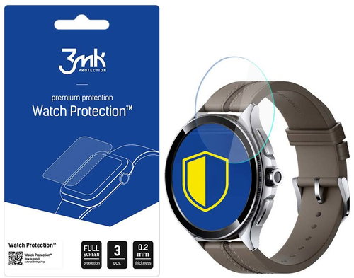 3MK hybridní sklo Watch Protection FlexibleGlass pro Xiaomi Watch 2 Pro - Glass Screen Protector - Main image