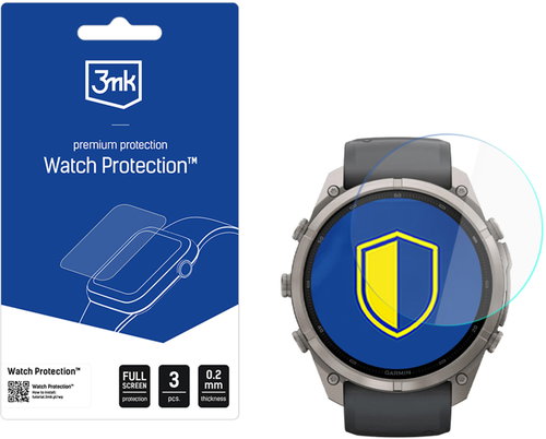 3mk hybridní sklo Watch Protection FlexibleGlass pro Garmin Fenix 9 Pro 51mm - Glass Screen Protector - Main image