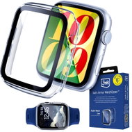 3mk Satin Armor WatchCase+ s tvrzeným sklem na AppleWatch (4/5/6/SE gen1/2/3) 44mm průhledný - Protective Watch Cover