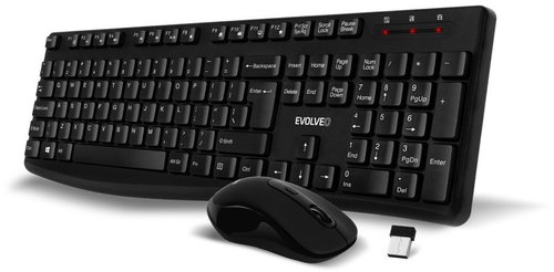 EVOLVEO K1050 black - US - Keyboard and Mouse Set - Main image