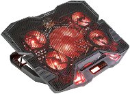 Laptop hűtő EVOLVEO ANIA 5R, laptophűtő alátét, piros háttérvilágítás - Chladící podložka pod notebook