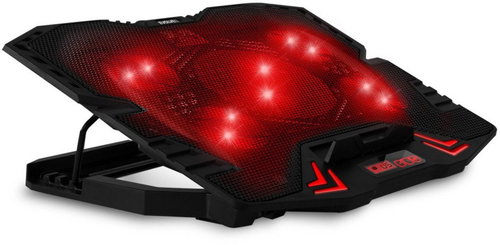 EVOLVEO Ania 5R, cooling stand for laptop, red backlight - Laptop Cooling Pad - Main image