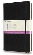 MOLESKINE L, tvrdé desky, linkovaný/čistý, černý - Zápisník