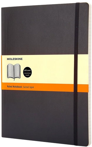 MOLESKINE XL, soft cover, lined, black - Journal - Main image