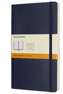 MOLESKINE L, mäkké dosky, linkovaný, modrý - Zápisník