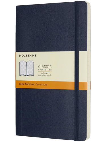 MOLESKINE L, puha borító, vonalas, kék - Notesz - Fő fotó