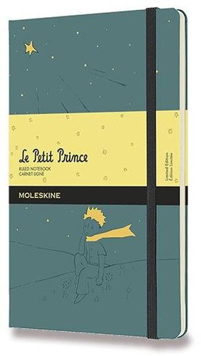 MOLESKINE Le Petit Prince L, tvrdé desky, linkovaný, zelený - Zápisník - Main image