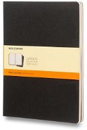 MOLESKINE Cahier XL, fekete - 3 darabos kiszerelésben - Füzet
