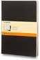 Sešit MOLESKINE Cahier XL, černý - balení 3 ks - Sešit