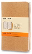 MOLESKINE Cahier S, hnedý – balenie 3 ks - Zošit