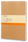 Sešit MOLESKINE Cahier XL, hnědý - balení 3 ks - Sešit