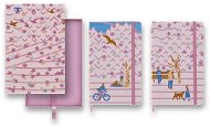 MOLESKINE Sakura Bicycle + Bench L, tvrdé desky, linkovaný + čistý - Zápisník