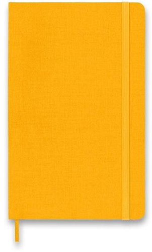 MOLESKINE Silk L, tvrdé desky, linkovaný, oranžový - Zápisník - Main image