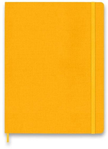 MOLESKINE Silk XL, tvrdé desky, linkovaný, oranžový - Zápisník - Main image