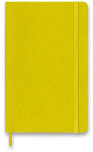 MOLESKINE Silk L, tvrdé desky, linkovaný, slámově žlutý - Zápisník - Main image