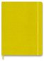 MOLESKINE Silk XL, tvrdé desky, linkovaný, slámově žlutý - Zápisník