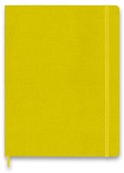 MOLESKINE Silk XL, tvrdé desky, linkovaný, slámově žlutý - Zápisník