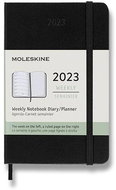 MOLESKINE 2023 S, tvrdé desky, černý - Diář