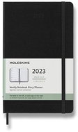 MOLESKINE 2023 L, tvrdé desky, černý - Diář