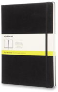 Moleskine XL, tvrdé dosky, čistý, čierny - Zápisník