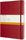 Hard cover, lined, red