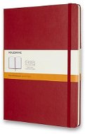 Moleskine XL, tvrdé desky, linkovaný, červený - Zápisník