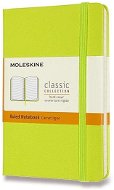 Moleskine S, tvrdé dosky, linkovaný, limetkový - Zápisník