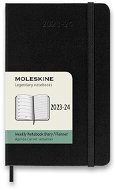 Moleskine 2023-2024 S, kemény fedeles, fekete - Határidőnapló