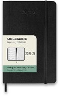 Moleskine 2023-2024 S, puha fedeles, fekete - Határidőnapló