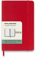 Moleskine 2023-2024 S, puha fedeles, piros - Határidőnapló