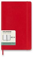Moleskine 2023-2024 L, puha fedeles, piros - Határidőnapló