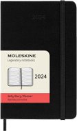 Moleskine 2024 S, keményfedeles, fekete D - Zsebnaptár