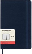 Moleskine 2024 L, tvrdé desky, modrý D - Diář