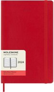 Moleskine 2024 L, měkké desky, červený D - Diář