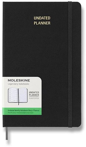 MOLESKINE UNI L, Hartfaserplatte, schwarz - Tagebuch - Hauptbild