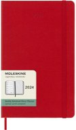 Moleskine 2024 L, tvrdé desky, červený - Týdenní diář
