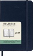Moleskine 2024 S, kemény fedeles, kék - Határidőnapló