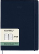 Moleskine 2024 XL, tvrdé desky, modrý - Týdenní diář