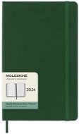 Moleskine 2024 L, tvrdé desky, zelený - Týdenní diář