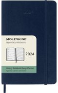 Moleskine 2024 S, puha fedeles, kék - Határidőnapló