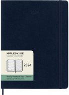 Moleskine 2024 XL, měkké desky, modrý - Týdenní diář