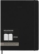 Moleskine 2024 XL PRO vertikální, tvrdé desky, černý - Týdenní diář