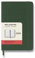 Moleskine 2024 S, měkké desky, zelený D - Diář
