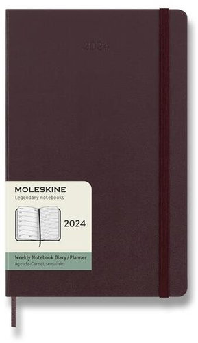 Moleskine 2024 L, tvrdé desky, vínový - Diář - Hauptbild